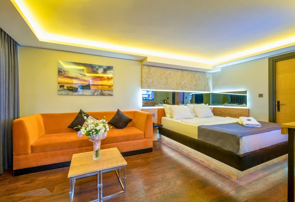 216 Bosphorus Suite ve Boğaz manzarası